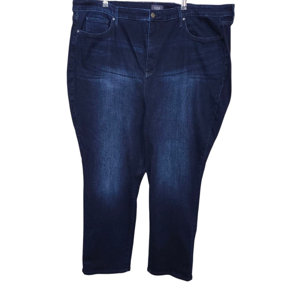 NYDJ Jeans Blue Women's Plus Size‎ 24W Margot Girlfriend Rapture